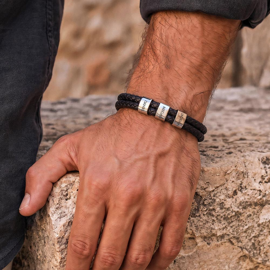 To My Son, The Man You Are Becoming - Personalized Name Bracelet