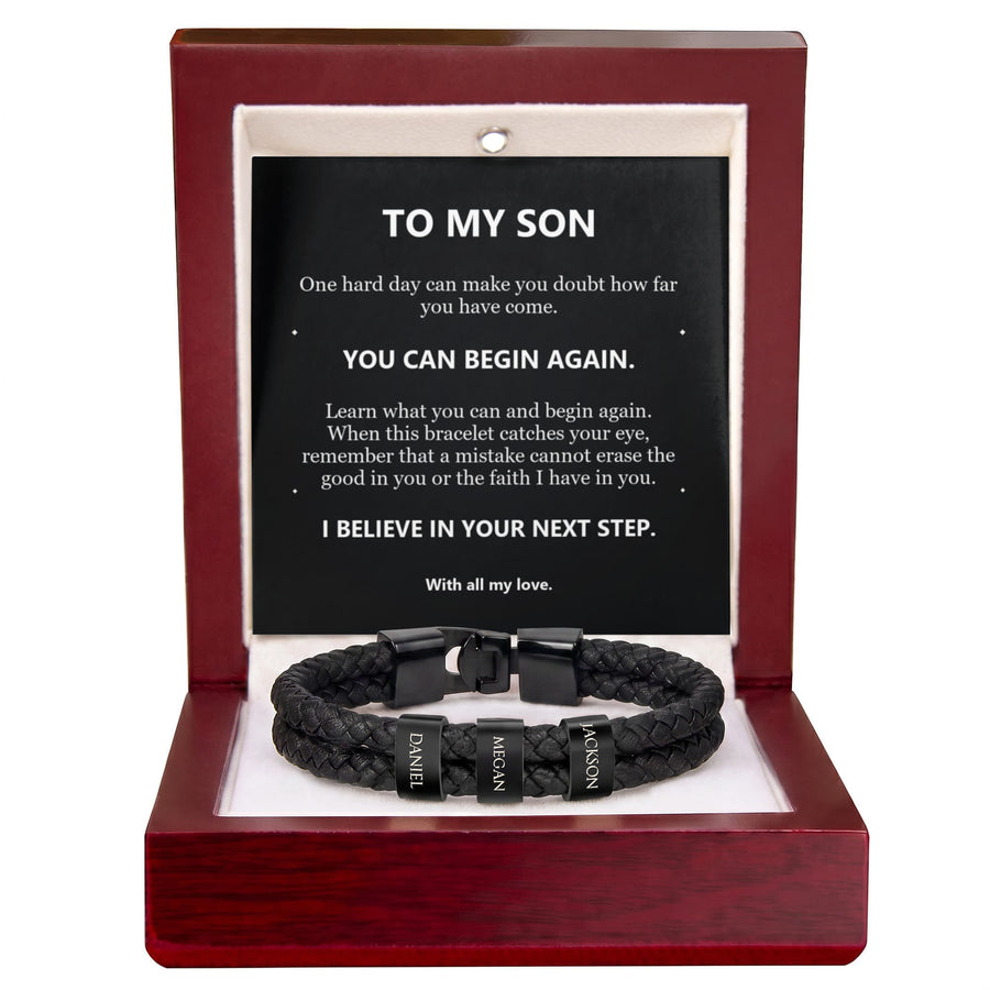 To My Son Bracelet – Believe in Your Next Step