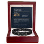 To My Son 40th Birthday Men's Personalized Name Bracelet from Mom