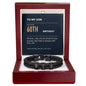 To My Son 60th Birthday Men's Personalized Name Bracelet from Mom