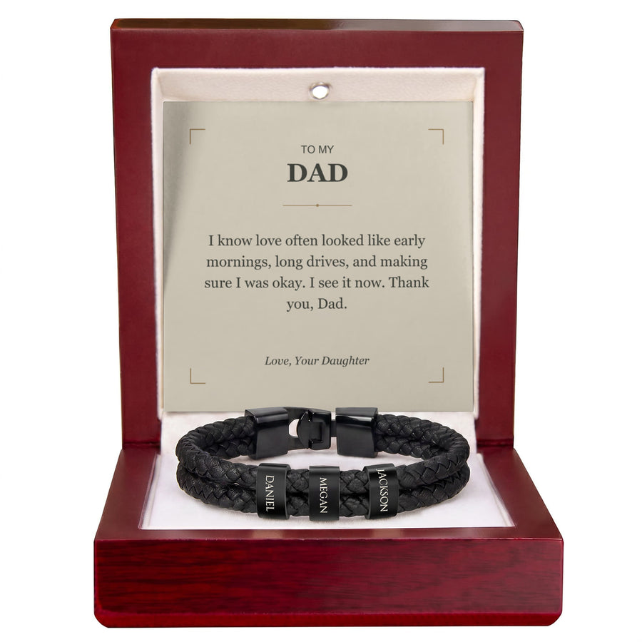 To My Dad, I See Your Love Now - Personalized Name Bracelet