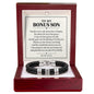 To My Bonus Son Personalized Name Bracelet - The Blessing of Loving You