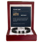 To My Son 60th Birthday Men's Personalized Name Bracelet from Mom
