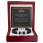 To My Son Personalized Name Bracelet - Loved Through Every Season