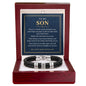To My Son Personalized Name Bracelet - My Love Goes With You