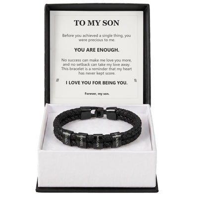 Load image into Gallery viewer, To My Son Bracelet – Loved Without Conditions
