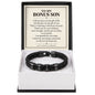 To My Bonus Son Personalized Name Bracelet - Life Gave Me the Gift of You