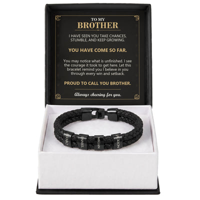 Load image into Gallery viewer, To My Brother, You Have Come So Far - Personalized Name Bracelet
