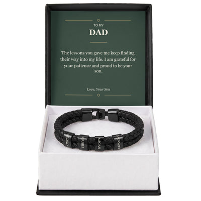 Load image into Gallery viewer, To My Dad, Proud to Be Your Son - Personalized Name Bracelet
