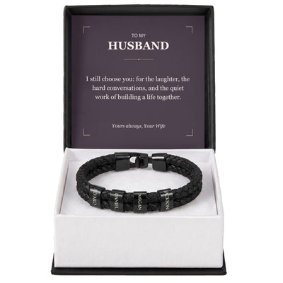 Load image into Gallery viewer, To My Husband, I Still Choose You - Personalized Name Bracelet
