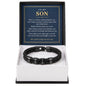 To My Son Personalized Name Bracelet - My Love Goes With You