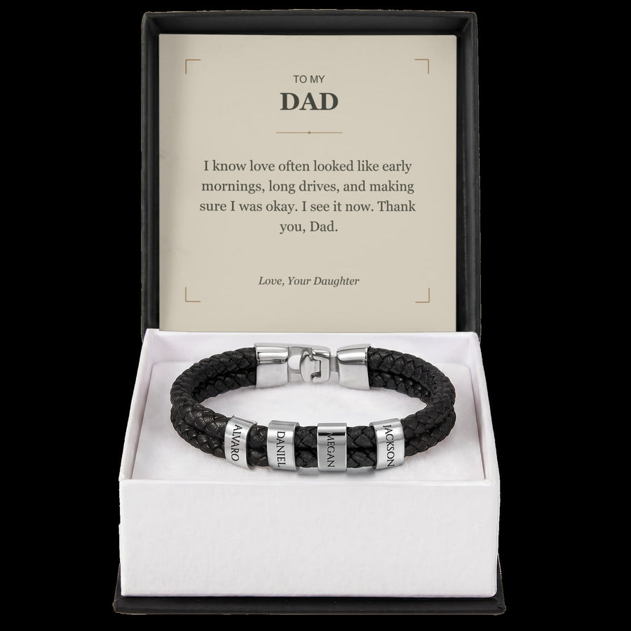 To My Dad, I See Your Love Now - Personalized Name Bracelet