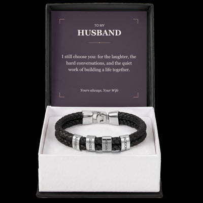 Load image into Gallery viewer, To My Husband, I Still Choose You - Personalized Name Bracelet
