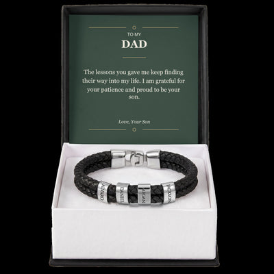 Load image into Gallery viewer, To My Dad, Proud to Be Your Son - Personalized Name Bracelet
