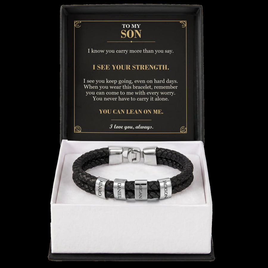 To My Son Bracelet – A Reminder of Your Strength