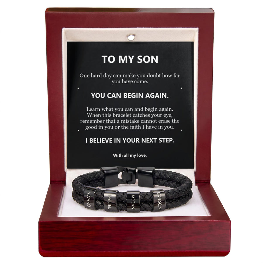 To My Son Bracelet – Believe in Your Next Step