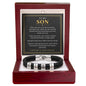 To My Son Personalized Name Bracelet - Forever in Your Corner