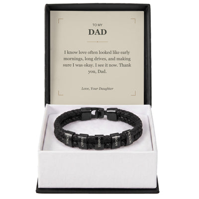 Load image into Gallery viewer, To My Dad, I See Your Love Now - Personalized Name Bracelet
