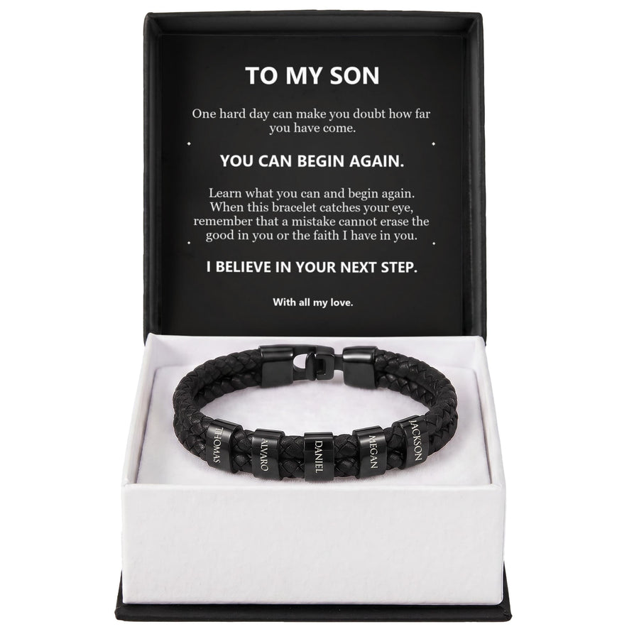 To My Son Bracelet – Believe in Your Next Step