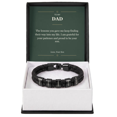 Load image into Gallery viewer, To My Dad, Proud to Be Your Son - Personalized Name Bracelet
