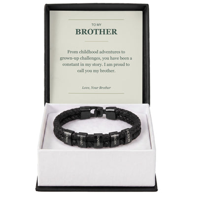 Load image into Gallery viewer, To My Brother, A Constant in My Story - Personalized Name Bracelet
