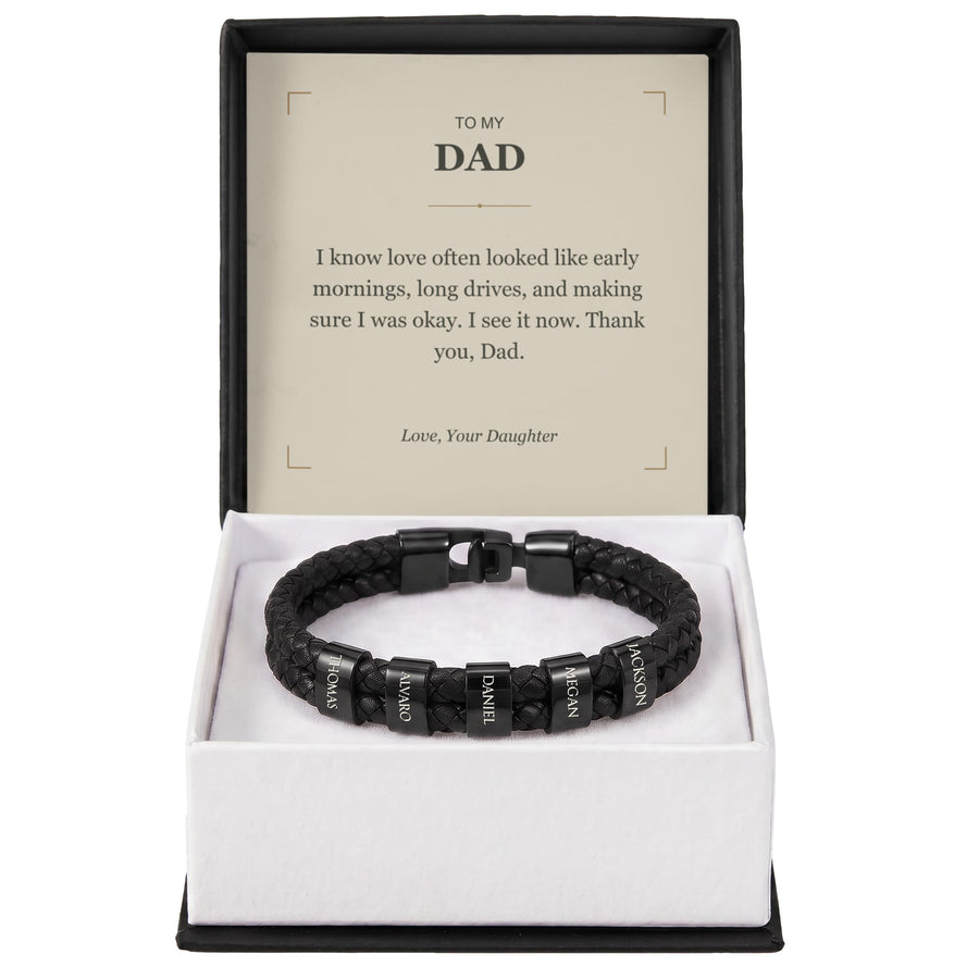 To My Dad, I See Your Love Now - Personalized Name Bracelet