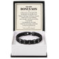 To My Bonus Son Personalized Name Bracelet - Life Gave Me the Gift of You