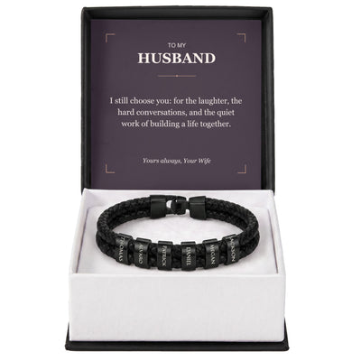Load image into Gallery viewer, To My Husband, I Still Choose You - Personalized Name Bracelet
