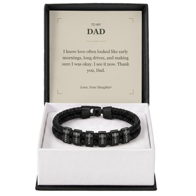 Load image into Gallery viewer, To My Dad, I See Your Love Now - Personalized Name Bracelet
