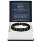To My Son Personalized Name Bracelet - My Love Goes With You