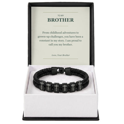Load image into Gallery viewer, To My Brother, A Constant in My Story - Personalized Name Bracelet
