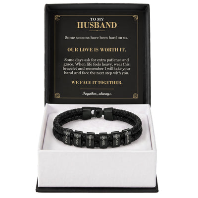 Load image into Gallery viewer, To My Husband, Our Love Is Worth It - Personalized Name Bracelet
