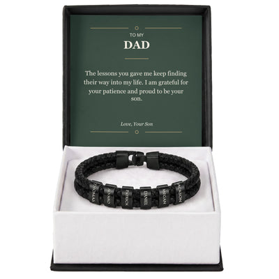 Load image into Gallery viewer, To My Dad, Proud to Be Your Son - Personalized Name Bracelet
