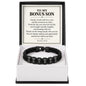 To My Bonus Son Personalized Name Bracelet - Forever Held in My Heart