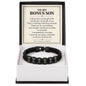 To My Bonus Son Personalized Name Bracelet - Life Gave Me the Gift of You