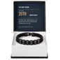 To My Son 35th Birthday Men's Personalized Name Bracelet from Mom