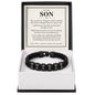 To My Son Personalized Name Bracelet - You Will Always Have My Heart