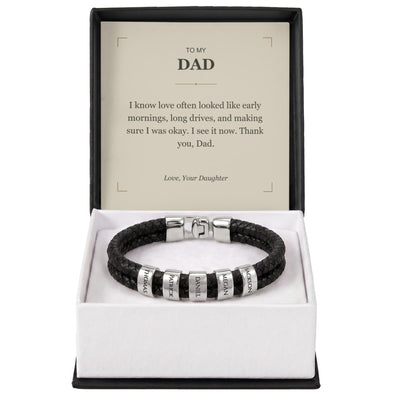 Load image into Gallery viewer, To My Dad, I See Your Love Now - Personalized Name Bracelet

