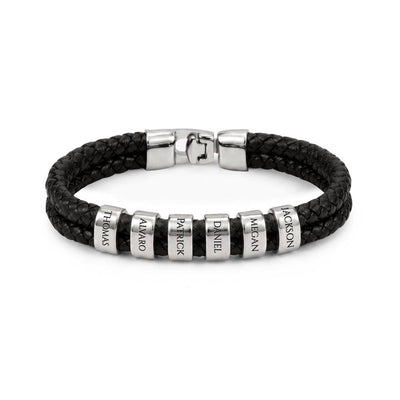 Load image into Gallery viewer, To My Bonus Son, You Make My World Richer - Personalized Name Bracelet
