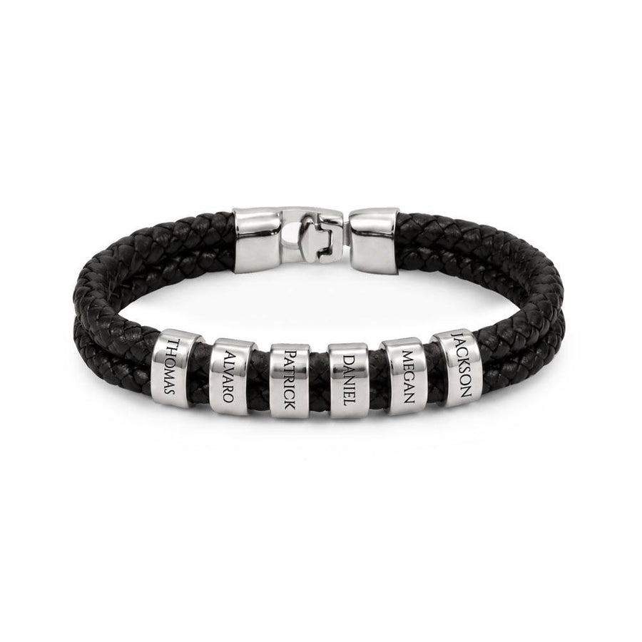 To My Bonus Son, You Make My World Richer - Personalized Name Bracelet