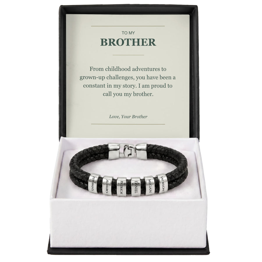 To My Brother, A Constant in My Story - Personalized Name Bracelet