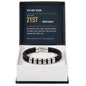 To My Son 21st Birthday Men's Personalized Name Bracelet from Mom