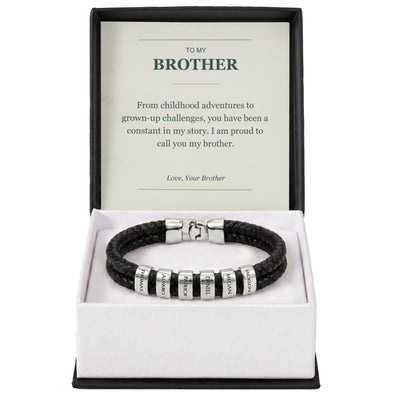 Load image into Gallery viewer, To My Brother, A Constant in My Story - Personalized Name Bracelet
