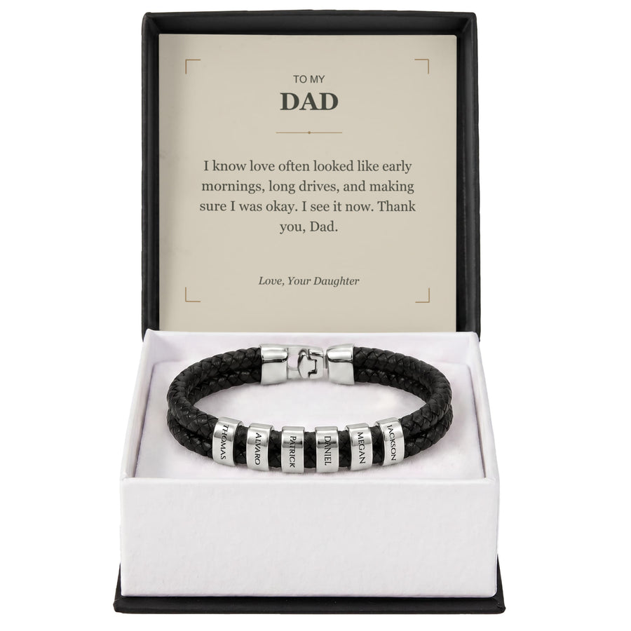 To My Dad, I See Your Love Now - Personalized Name Bracelet