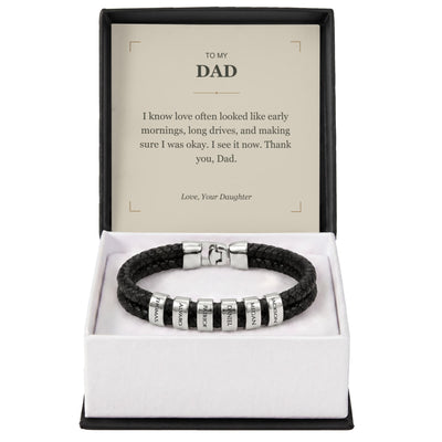Load image into Gallery viewer, To My Dad, I See Your Love Now - Personalized Name Bracelet

