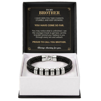 Load image into Gallery viewer, To My Brother, You Have Come So Far - Personalized Name Bracelet
