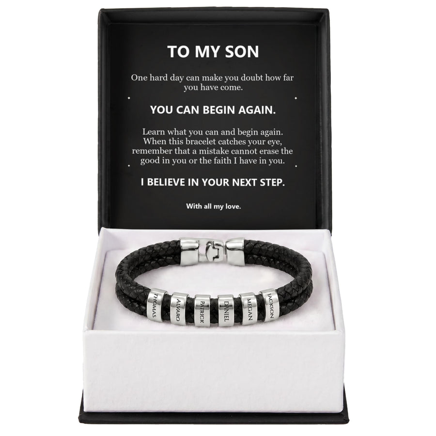 To My Son Bracelet – Believe in Your Next Step