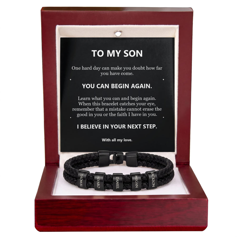 To My Son Bracelet – Believe in Your Next Step