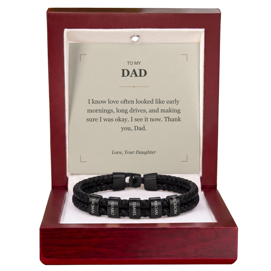 To My Dad, I See Your Love Now - Personalized Name Bracelet
