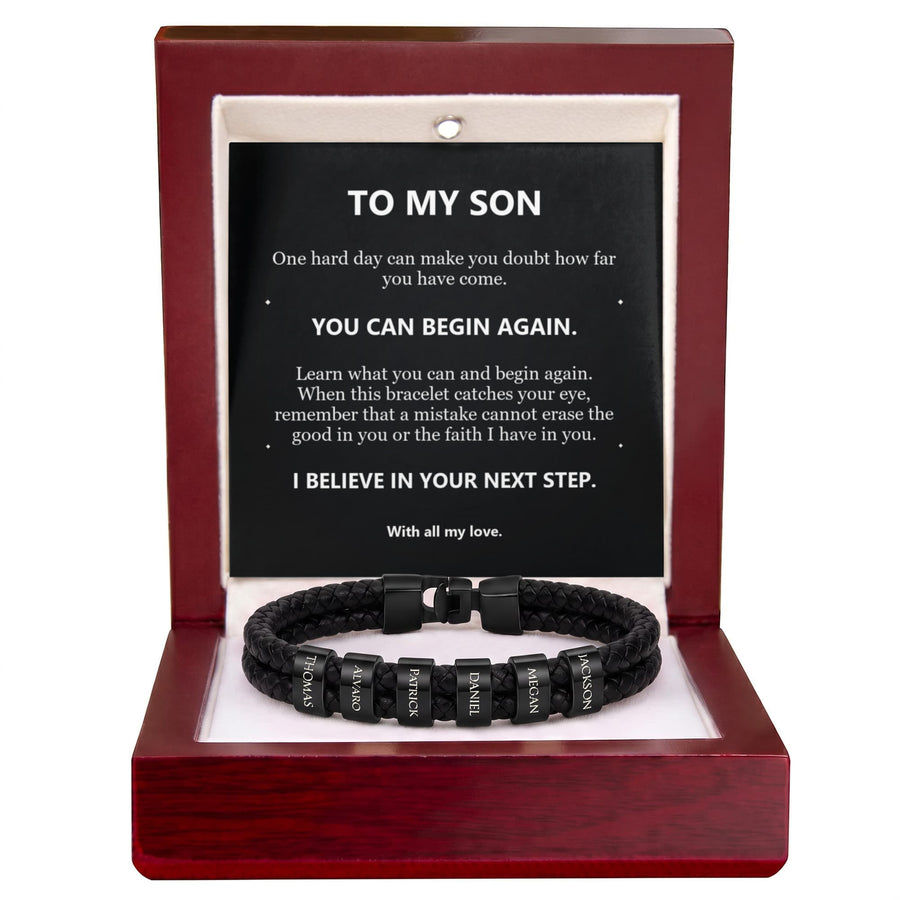 To My Son Bracelet – Believe in Your Next Step